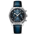 Ω OMEGA  Speedmaster 57 Cuir Bleu